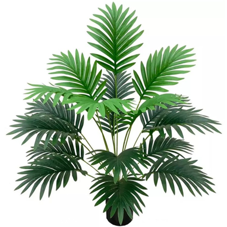 人工手のひらは鍋植物を去ります